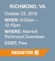 Richmond, VA. October 23, 2018 at the Marriott Richmond Downtown. Click here for free registration.
