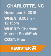 Charlotte, NC. November 8, 2018 at the Charlotte Marriott SouthPark. Click here for Free Registration.